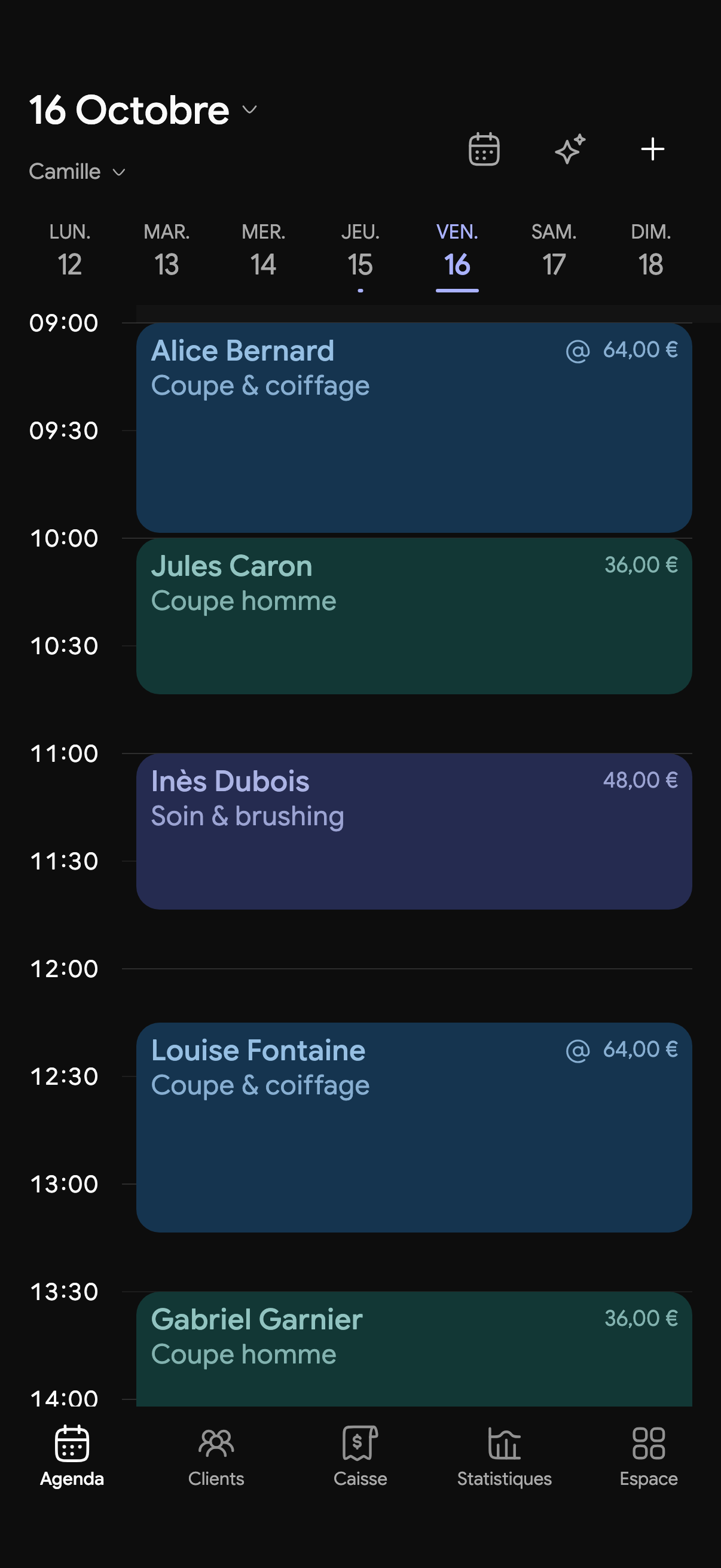 L’agenda quotidien dans Kare