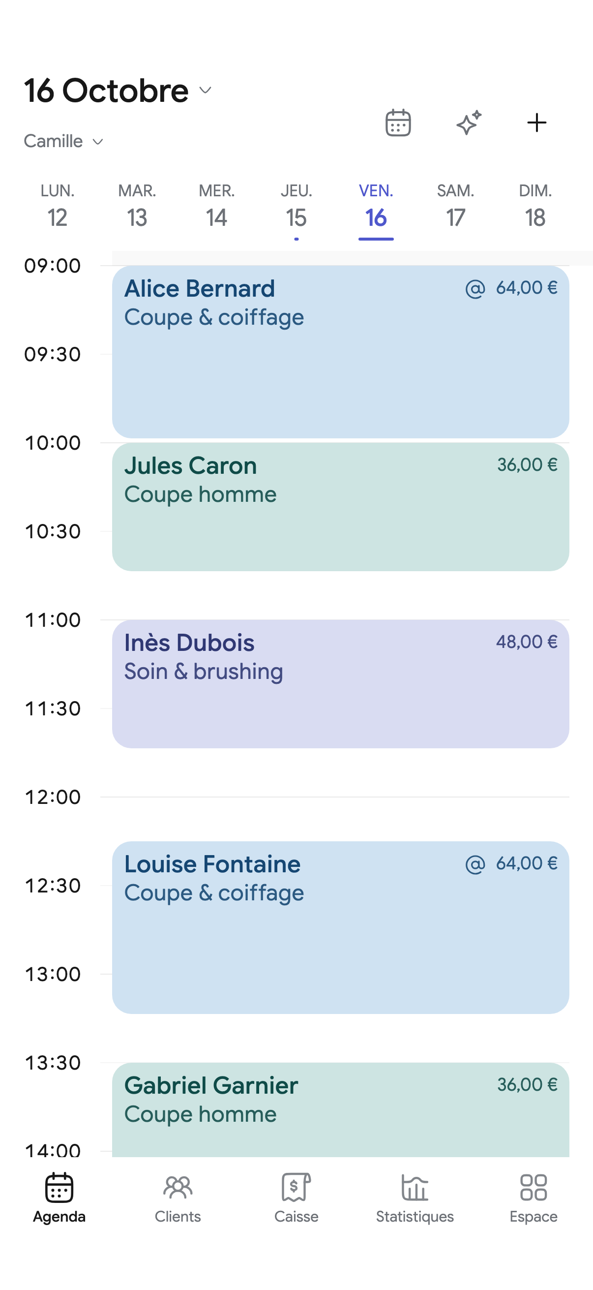 L’agenda quotidien dans Kare